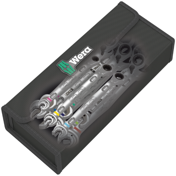 Набір комбінованих ключів із тріскачкою Wera Joker Switch 6001 8-19 мм, 11 предметів, 05020091001 05020091001 фото
