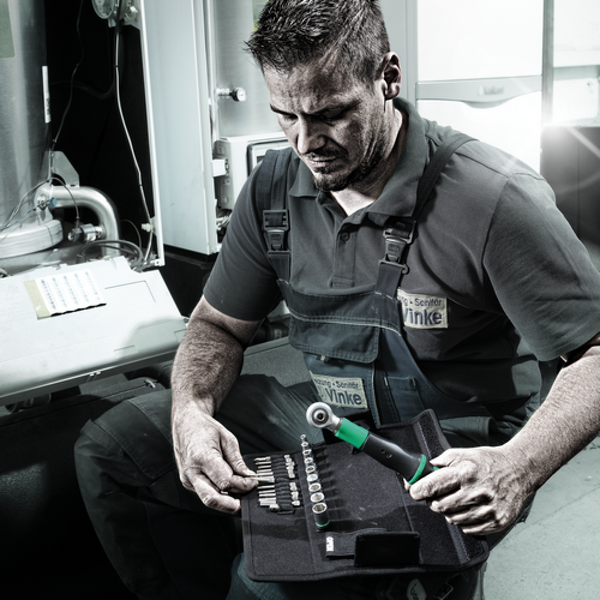 Динамометричний ключ Wera Safe-Torque 1/4" 2-12 Нм з головками 5.5-13 мм та бітами, 05075832001 05075832001 фото