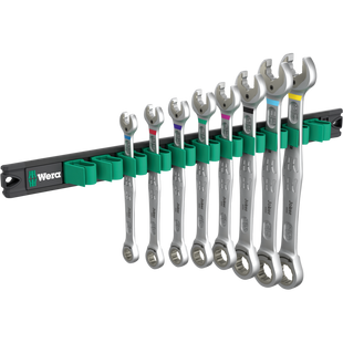 Набір ключів комбінованих з тріскачкою дюймових Wera 9632 Magnetic rail 6000 Joker Imperial 1, 8 предметів, 05020016001 05020016001 фото