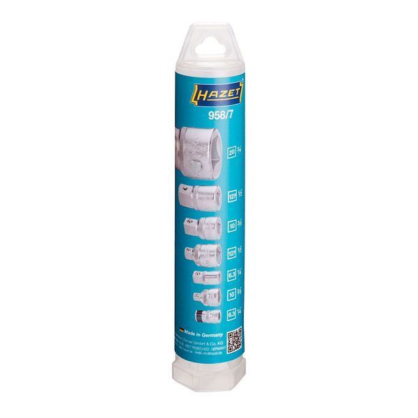 Набір перехідників 1/4", 3/8", 1/2", 3/4" Hazet 958/7 958/7 фото