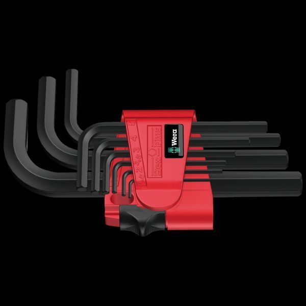 Набір шестигранних ключів Wera 950/9 BM N BlackLaser 1.5-10мм, 9 предметів, 05021737001 05021737001 фото